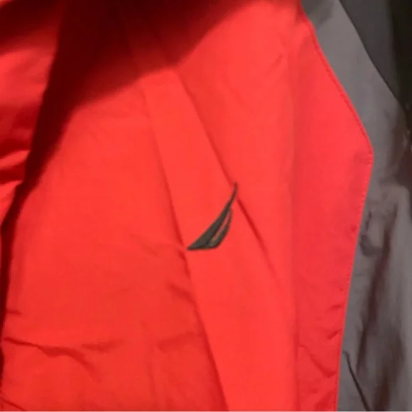 Nautica Men’s Red Black Gray Winter Performance Jacket Reversible XL Zipper - Picture 15 of 16